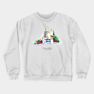 Candles Light watercolor hand drawn Crewneck Sweatshirt